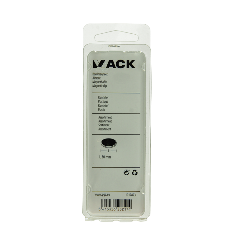 Mack 1017873 - assortiment de plastiques magnétiques pour tableaux 5 pièces 30 mm | 10 pièces