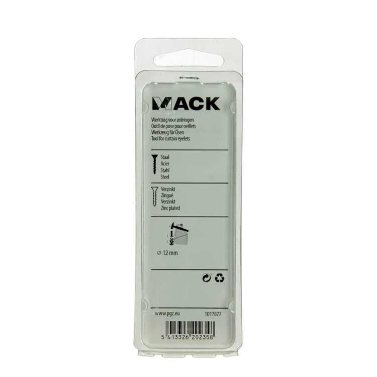 Mack 1017877 - outil pour œillets en acier 1 pièce 12 mm | 5 pièces