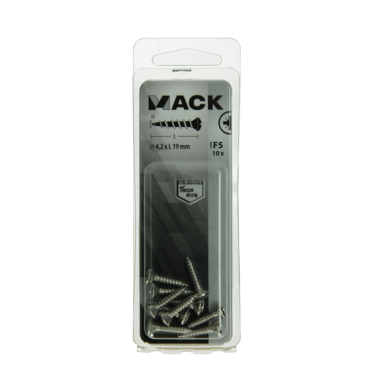 Mack 1019800 - vis autotaraudeuse à bille f. heada2 10 pièces 4,2 x 19 mm | 10 pièces