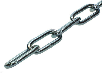 Mack 1005002 - maillon de chaîne long din5685-1ø 6mm l 42mm 2m wwl 160 kg | 5 pièces
