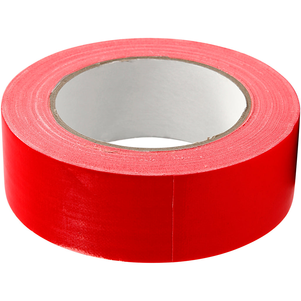 Ruban adhésif Creativ company, l: 38 mm, rouge, 25 m 1 rouleau