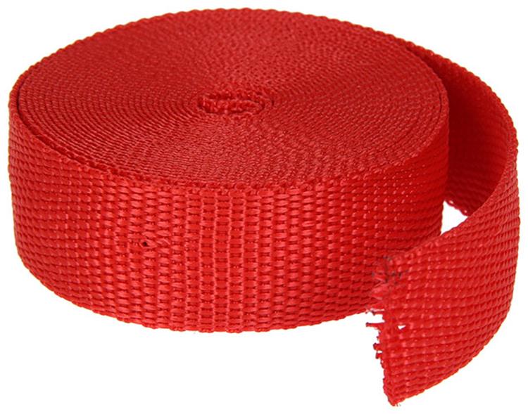 Mack 1006127 - ruban polyamide rouge 25mm-4m | 6 pièces