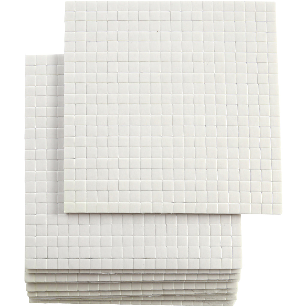 Tampons en mousse 3D, DIM 5x5 mm, épaisseur 2 mm, 10x400 Piece 1 Boîte