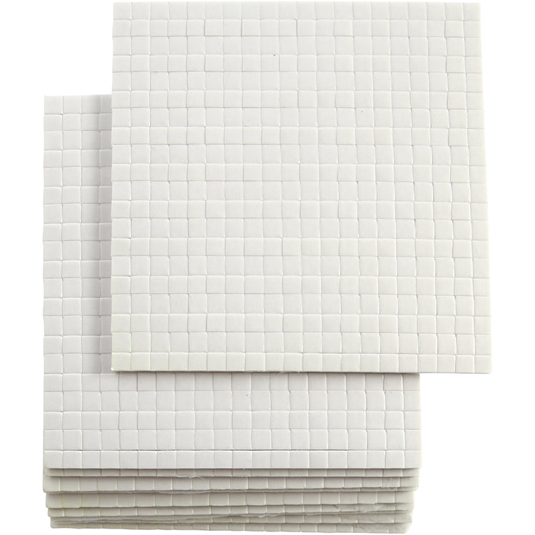 Tampons en mousse 3D, DIM 5x5 mm, épaisseur 2 mm, 10x400 Piece 1 Boîte