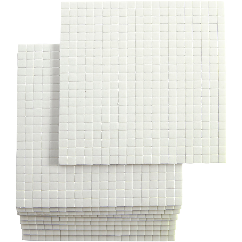 Tampons en mousse 3D, DIM 5x5 mm, épaisseur 3 mm, 10x400 Piece 1 Boîte