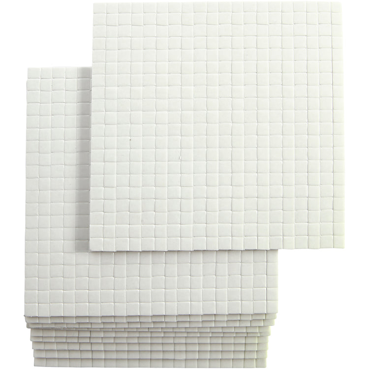 Tampons en mousse 3D, DIM 5x5 mm, épaisseur 3 mm, 10x400 Piece 1 Boîte