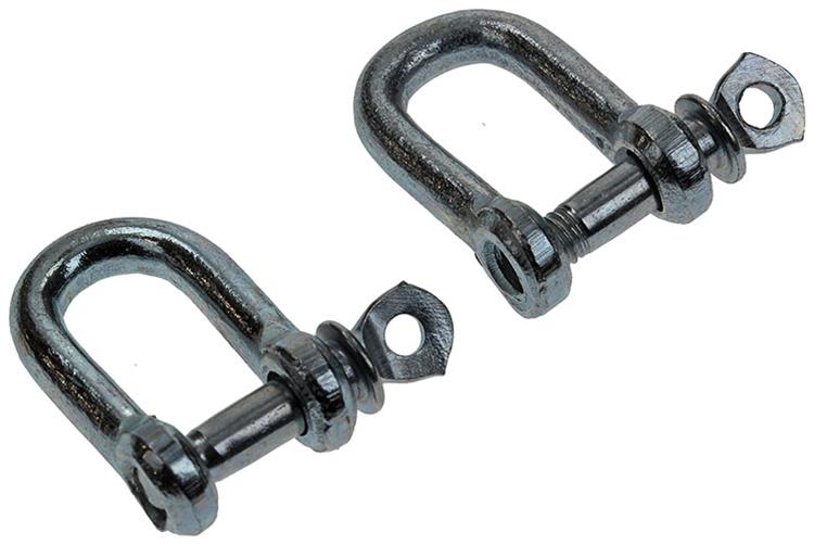 Mack 1006830 - 2 chanfreins galvanisés droits bl 3 16 pouces - 5 mm | 5 pièces