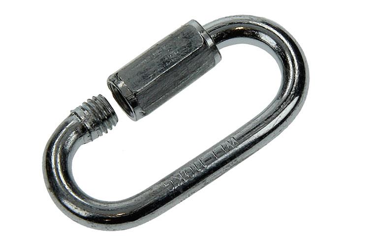 Mack 1006843 - 2 maillons vides galvanisés + écrou bl 5mm | 5 pièces