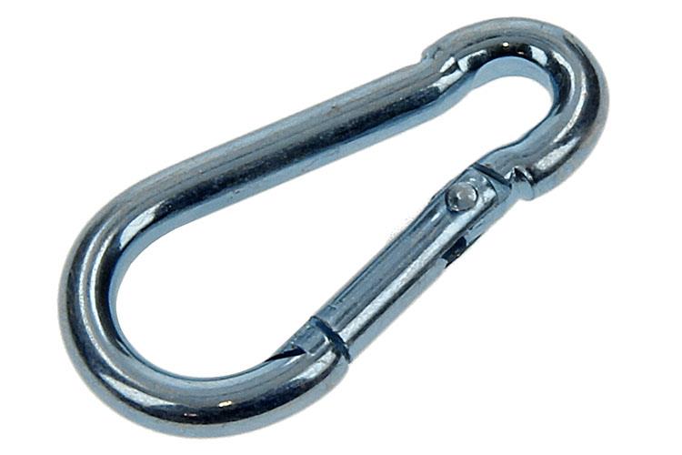 Mack 1006846 - 1 mousqueton + ressort galvanisé bl 40x4mm | 5 pièces