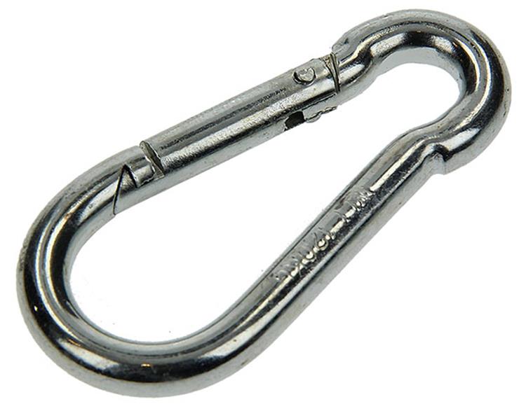 Mack 1006848 - 1 mousqueton + ressort galvanisé bl 60x6mm | 5 pièces