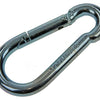 Mack 1006850 - 1 mousqueton + ressort galvanisé bl 100x10mm | 5 pièces