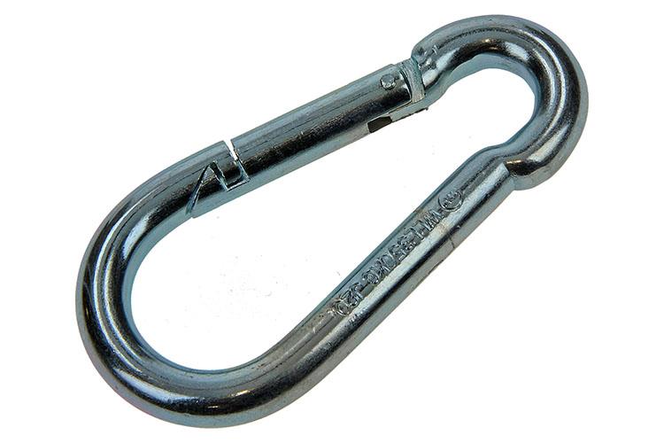 Mack 1006850 - 1 mousqueton + ressort galvanisé bl 100x10mm | 5 pièces