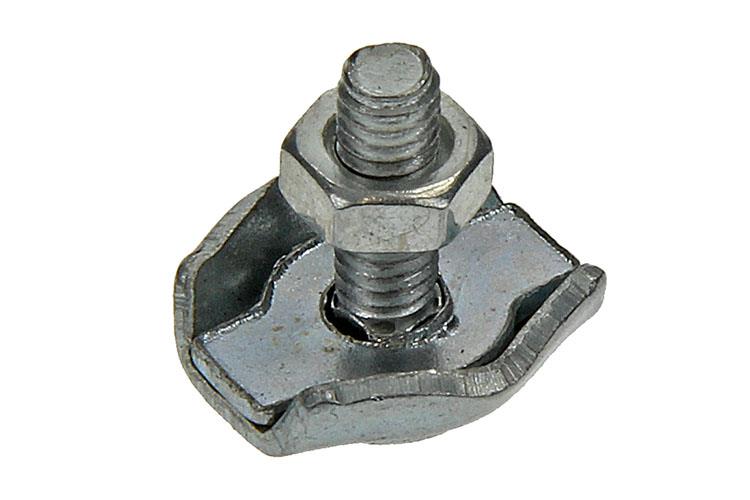 Mack 1006862 - 2 serre-fils en acier simplex galvanisé 2mm bl | 5 pièces