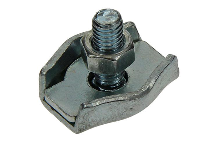 Mack 1006863 - 2 serre-fils en acier simplex galvanisé 4mm bl | 5 pièces
