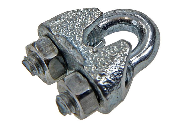 Mack 1006864 - 4 serre-fils en acier crosby galvanisé 3mm bl | 5 pièces