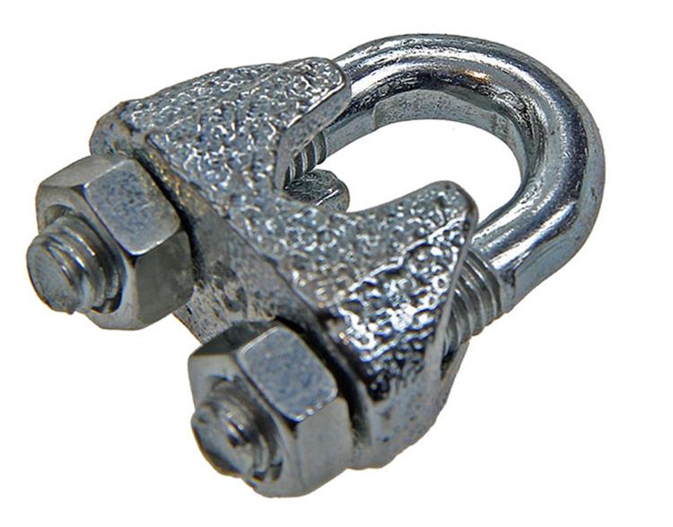 Mack 1006866 - 4 serre-fils en acier crosby galvanisé 6mm bl | 5 pièces
