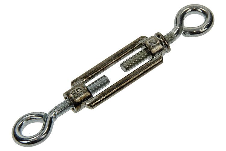 Mack 1006877 - 2 tendeurs 2 yeux galvanisés m5x50mm bl | 5 pièces