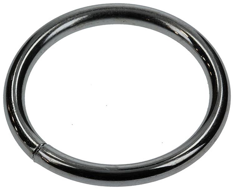 Mack 1006880 - 1 anneau à œil soudé fermé 5x40mm bl | 5 pièces