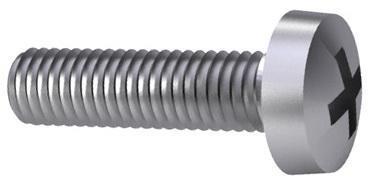 Vis à tête cylindrique cruciforme m6x12 d7985h elvz | 200 pièces