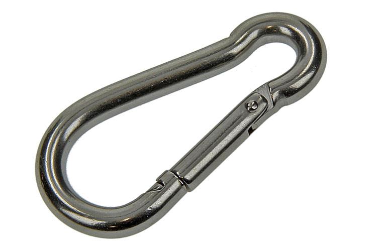 Mack 1006891 - 1 mousqueton + ressort inox 60x6mm bl | 5 pièces