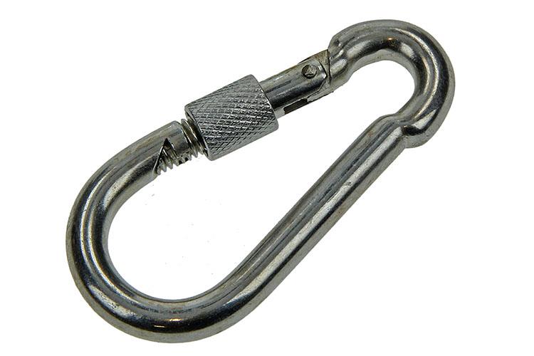 Mack 1006895 - 1 mousqueton + cadenas. galvanisé 8mm bl | 5 pièces