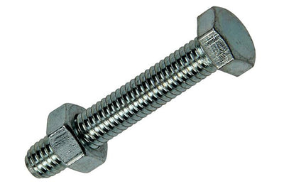 Mack 1007070 - boulon de robinet + écrou galvanisé 100 pcs 5 x 30 mm | 5 pièces