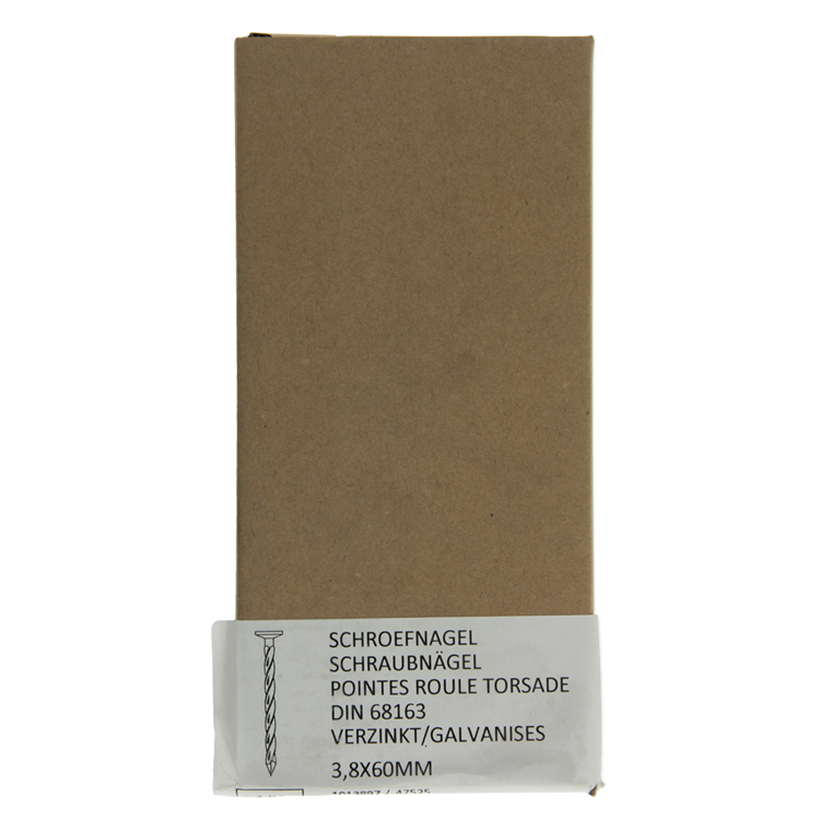 1013897 - 1 kg de clous à vis galvanisés 3,8x60mm | 4 pièces