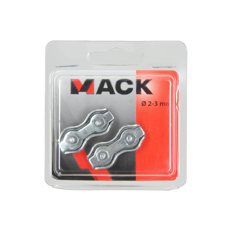 Mack 1006900 - 2 serre-fils en acier duplex galvanisé 2-3mm bl | 5 pièces