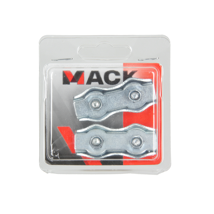 Mack 1006901 - 2 serre-fils en acier duplex galvanisé 4-5mm bl | 5 pièces