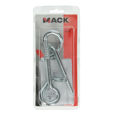Mack 1006903 - 2 crochets de sécurité pour balançoire 12 x 160 mm galvanisés | 5 pièces