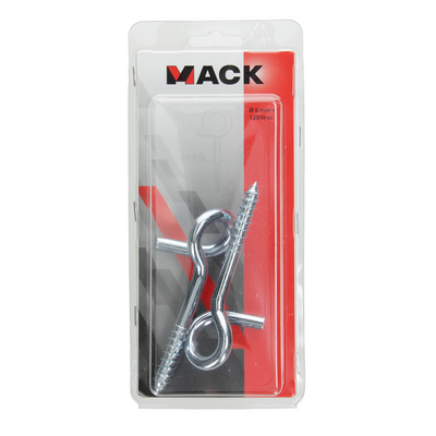 Mack 1006905 - 2 crochets à friser 120mm galvanisés | 5 pièces
