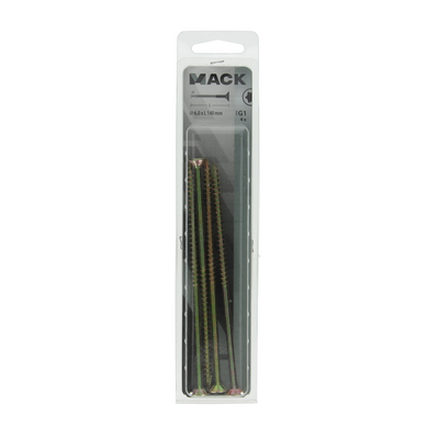 Mack 1006982 - écriture sur puce. vzkop-selfb jaune galvanisé 4pcs 6 x 140mm | 5 pièces