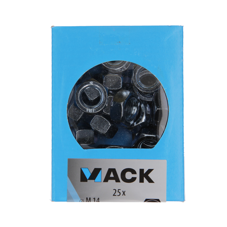 Mack 1007100 - écrous hexagonaux 25 pièces m14 | 3 pièces
