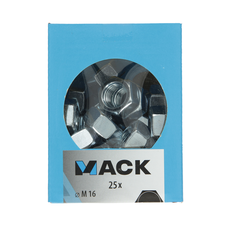 Mack 1007101 - écrous hexagonaux 25 pièces m16 | 3 pièces