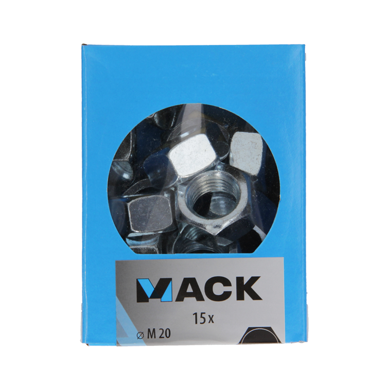 Mack 1007103 - écrous hexagonaux 15 pièces m20 | 3 pièces