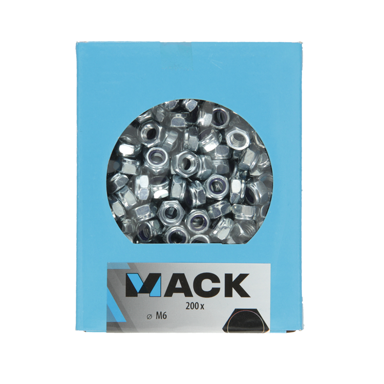 Mack 1007105 - contre-écrous 200 pcs m6 | 5 pièces