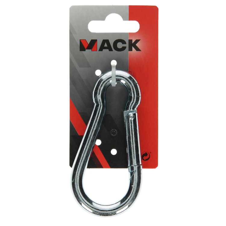 Mack 1008435 - 1 mousqueton + ressort 10 x 100mm galvanisé | 10 pièces