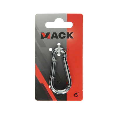 Mack 1008438 - 1 mousqueton + ressort 6 x 60mm galvanisé | 10 pièces