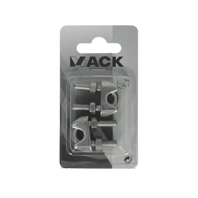 Mack 1008450 - 2 serre-fils en acier 6-8mm en acier inoxydable | 10 pièces