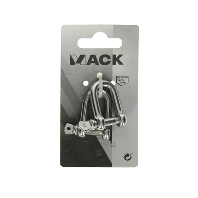 Mack 1008456 - 2 mors droits 6mm inox | 10 pièces