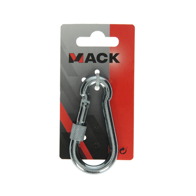 Mack 1008460 - 1 mousqueton + sangle de verrouillage 8 x 80mm galvanisé | 10 pièces