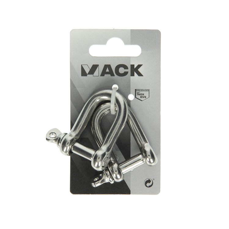 Mack 1008461 - 2 mors droits 8mm inox | 10 pièces