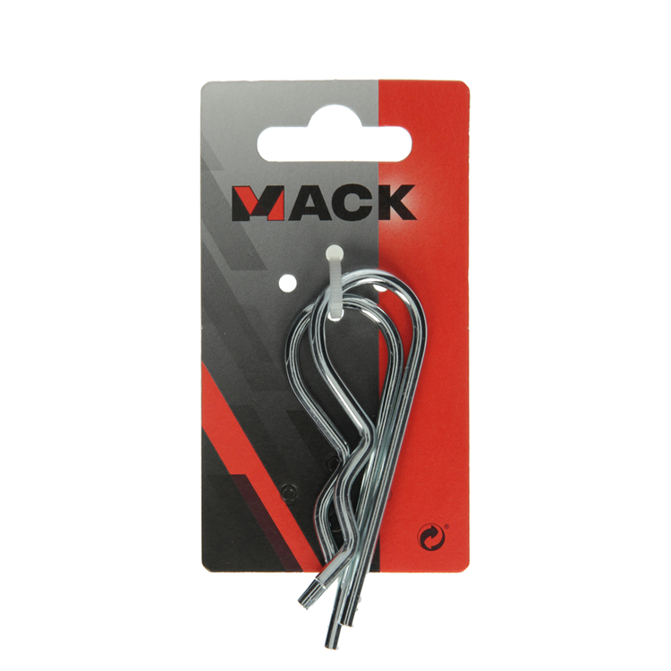 Mack 1008465 - 2 circlips simples 4mm galvanisés | 10 pièces