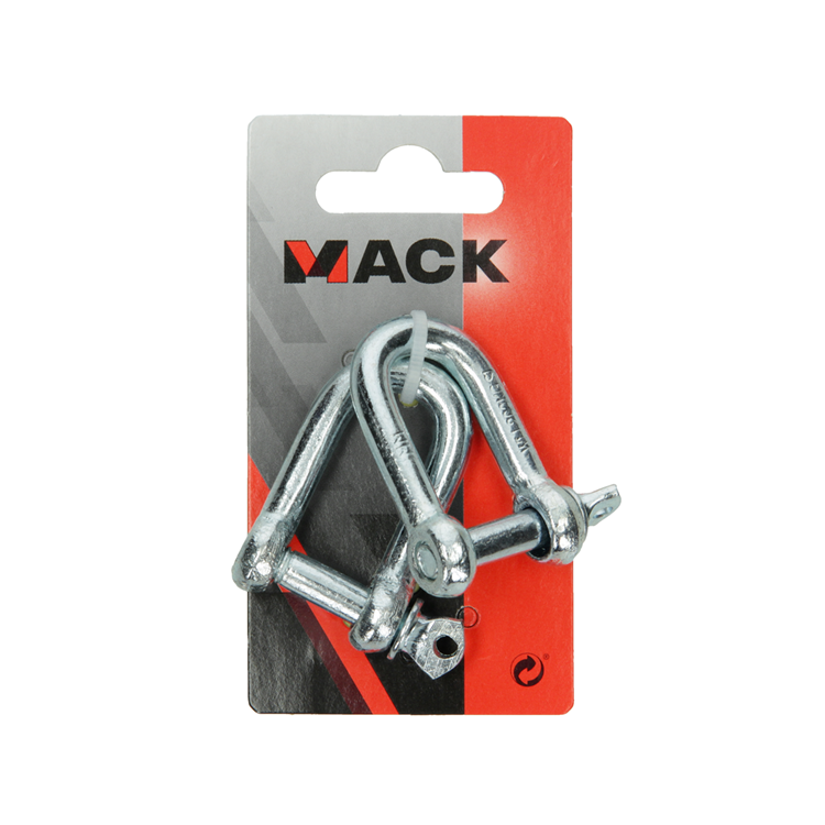 Mack 1008468 - 2 mors droits 8mm galvanisés | 10 pièces