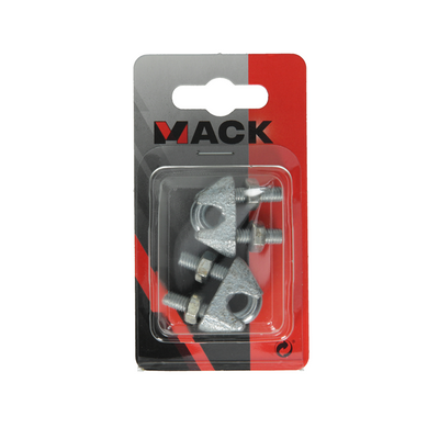 Mack 1008477 - 2 serre-fils en acier 8mm galvanisé | 10 pièces