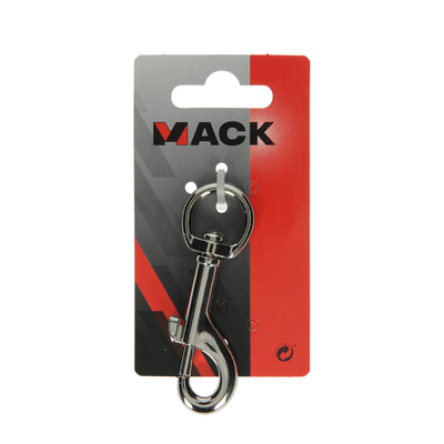 Mack 1008479 - 1 mousqueton 20 x 80mm nickelé | 10 pièces