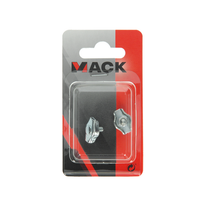 Mack 1008482 - 2 serre-fils en acier 2mm simplex galvanisé | 10 pièces