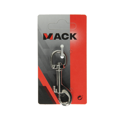 Mack 1008487 - 1 mousqueton 13 x 68mm nickelé | 10 pièces