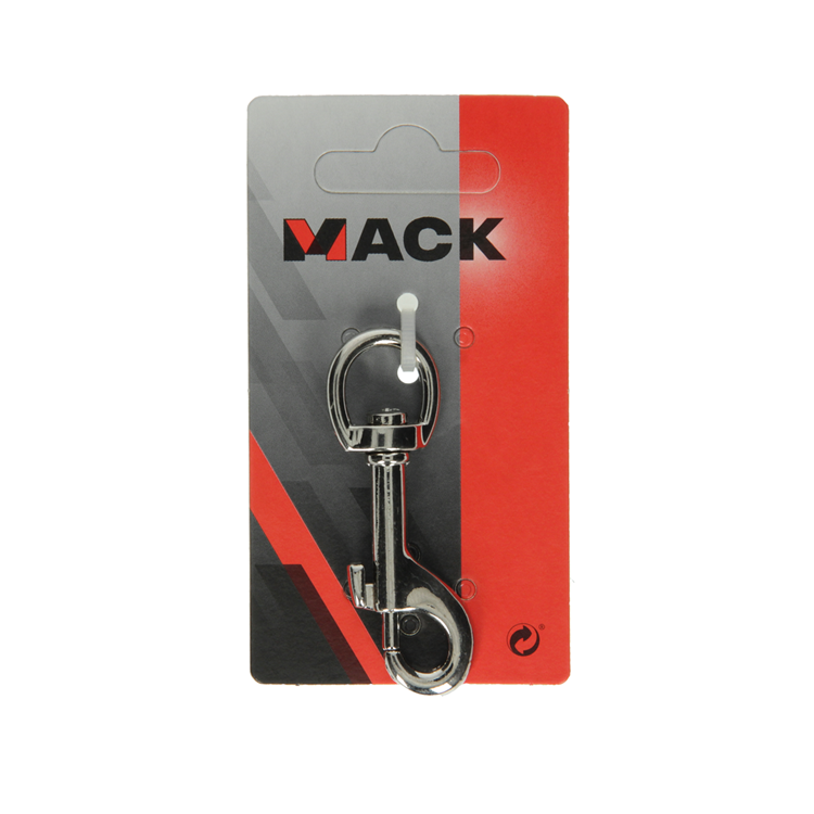 Mack 1008487 - 1 mousqueton 13 x 68mm nickelé | 10 pièces