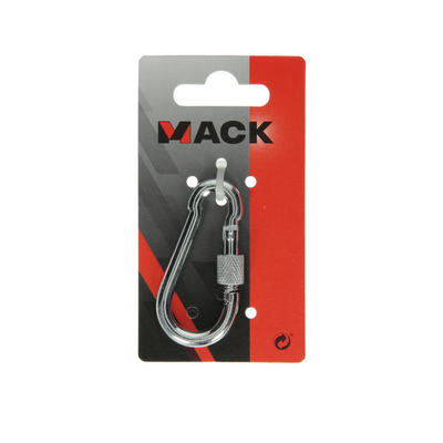 Mack 1008494 - 1 mousqueton + sangle de verrouillage. 6 x 60 mm galvanisé | 10 pièces